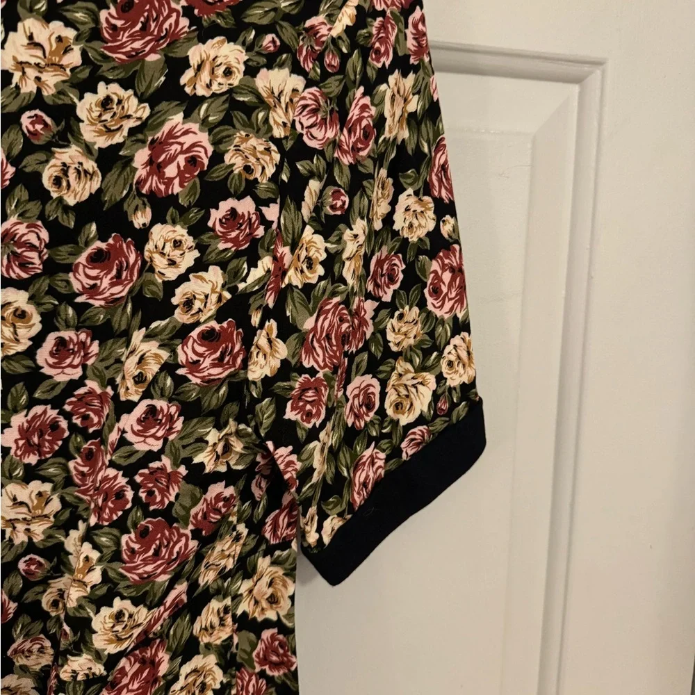 Short Sleeve Floral Jumpsuit Size 10